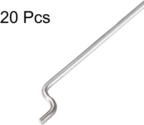 1mm 180mm (7 Inch) (Pack 20) uxcell x Steel Z Pull/Push Rods Parts for RC Airplane Plane Boat Replacement