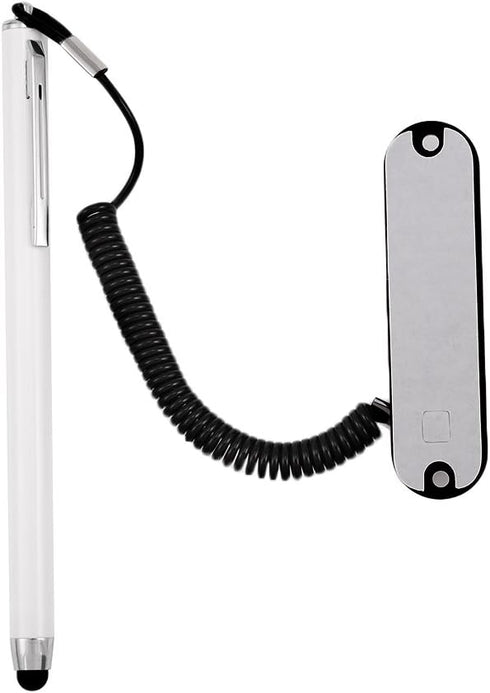 2Pcs Stylus Pen, Universal Capacitive Touch Screen Stylus with Spring Rope Fixing Base for Mobile Phone