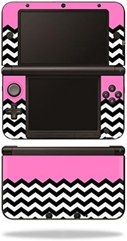 MightySkins Skin Compatible with Nintendo 3DS XL - Pink Chevron | Unique Vinyl Decal Wrap Cover, Protective, Durable,