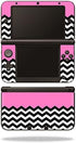 MightySkins Skin Compatible with Nintendo 3DS XL - Pink Chevron | Unique Vinyl Decal Wrap Cover, Protective, Durable,