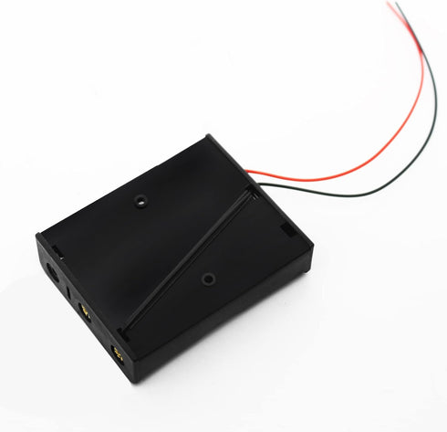 18650 Battery Holder - 6 Pcs 3 18650 Black Battery Box with Wires for DIY Electronic Circuit Projects