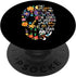 I Am The Storm Sugar Skull Head Flower Pattern Quotes PopSockets Swappable PopGrip