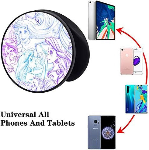 3 Pack Multifunction Cell Phone Stand Holder and Grip, Cute Girl Foldable Phone Kickstand Mount for Smartphones