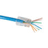 Klein Tools VDV826-702 Pass-Thru Modular Data Plug, RJ45 CAT5E, Gold Plated, 50-Pack