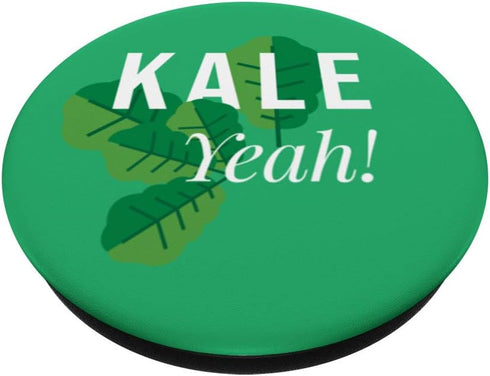 Kale Yeah Veggie Print For World Vegetarian Day PopSockets Swappable PopGrip