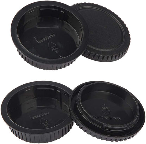 Front Body Cap & Rear Lens Cap Cover Compatible for Canon T8 T8i T7 T7I T6 T6i SL3, 90D 80D 77D 70D 7D 6D Mark II/I, 5D