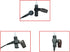 Sarcia Earpiece Headset MIC PTT 2 Pin for Motorola CP200, CP200D, CP185 Walkie Talkie with Acoustic Tube