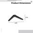 Vestamore 2 Pcs Tv Stand Legs Replacement for Tvs Compatible with Roku Tv, Universal Base with Screws, Abs, Space