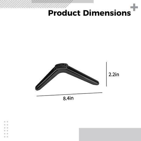Vestamore 2 Pcs Tv Stand Legs for Replacement, Universal Base, Compatible with Tv, Adjustable Port, Abs Material