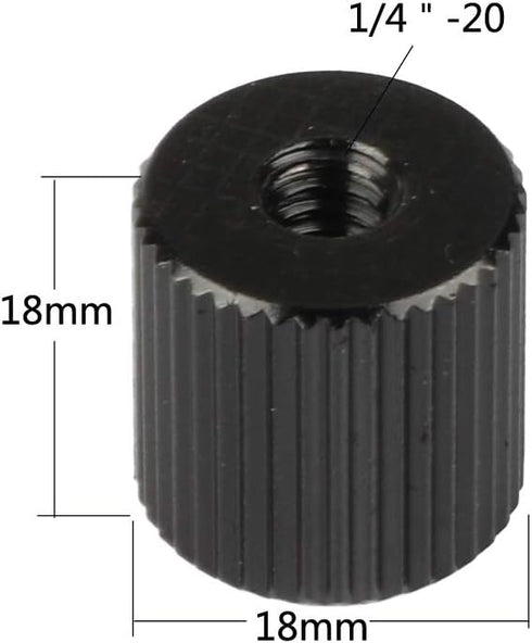 CAMVATE 1/4"-20 Female Screw Double Thread Adapter for Extension Arm - 2039 by CAMVATE