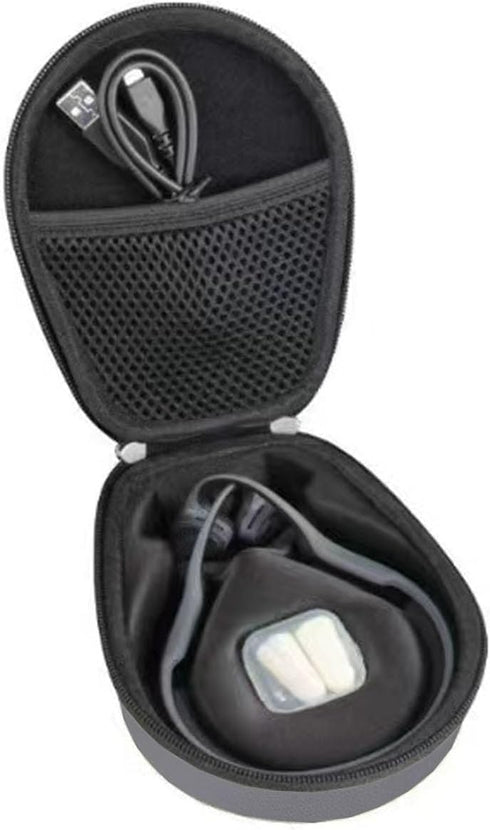 EVA Hard Case for Wireless Bone Conduction Open-Ear Bluetooth Headphones, for Shokz OpenSwim, OpenRun, OpenMove, for TOZO OpenReal, for Haylou Purfree BC01, for PURERINA Swimming Sport Earphones