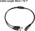 uxcell 1 Female to 2 Male 5.5mm x 2.1mm DC Power Splitter Cable for CCTV Cameras