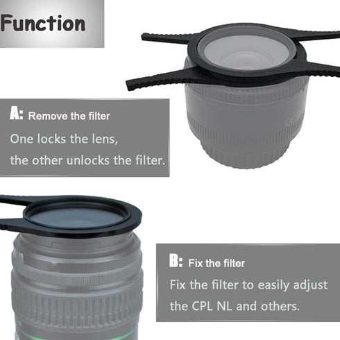 37-46mm Camera Lens Filter Wrench, Fire Rock UV ND CPL Filter Removal Tool for 37mm-46mm Lens Thread Camera