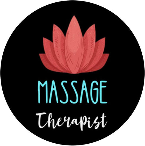 Massage Therapist Namaste Flower Spa Masseur Relaxation PopSockets PopGrip: Swappable Grip for Phones & Tablets