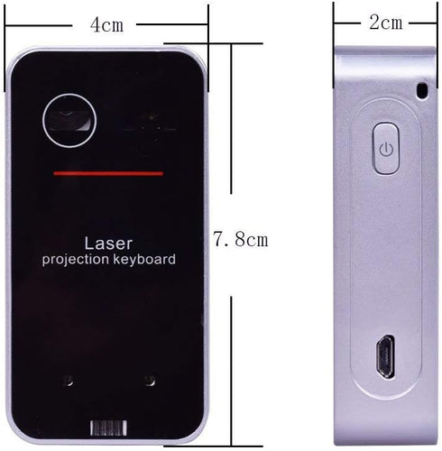 MOJO Bluetooth Wireless Laser Projection Keyboard - Portable Full-Size Keypad