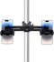SnowTing Universal Dual Phone Holder with Crab Clamp, 360 Rotation Adjustable Clip Stand