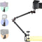 Akeipho 21"/53cm Adjustable Magic Arm with Super Clamp, Overhead Phone Mount, Heavy Duty