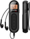 FM Radio, Rechargeable Portable Pocket Transistor Radio with Best Reception, LCD Digital Tuning, Black