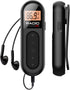 FM Radio, Rechargeable Portable Pocket Transistor Radio with Best Reception, LCD Digital Tuning, Black