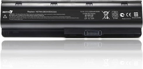 593553-001 593554-001 Extended Laptop Battery - MU06 MU09 for HP Pavilion G6 G7 G62 G72 G4 and more, 10.8V 5200mAh 6Cell