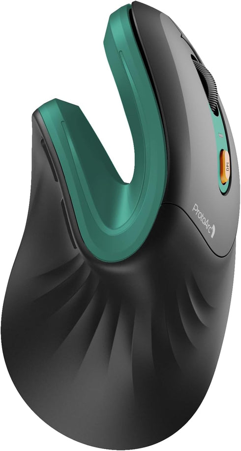 ProtoArc EM11 NL Wireless Ergonomic Vertical Mouse - Multi-Device, USB-C Rechargeable for Windows, Mac, PC, Green