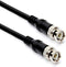 Cmple RG59U 6 Feet BNC Male to BNC Male, 75 Ohm Coaxial Video Cable, 6FT Black