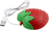 Wired Cute Strawberry Mouse, Small Computer Mouse for Laptop, Pocket Silent USB Optical Mini Corded Mouse, 3 Buttons,