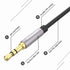 3.5mm Audio Aux Cord, Male to Male Auxiliary Audio Cable Compatible with Beats Headphones, iPhone, iPod, iPad, Car Audio, or Any Audio Device with 3.5mm Aux Port (Black) (1-Pack_3.3ft)