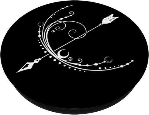 PopSockets PopGrip: Swappable Grip for Phones & Tablets - Bow Arrow for Moon Goddess Feminine Wicca Pagan Gift Idea