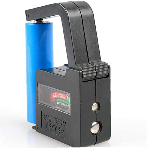 1Pc Black Practical1pc Bt-860 Battery Tester Checker Battery Volt Tester Monitor for 9v 1.5v Button Cell Electrical Equipment Tools and Home Improvement