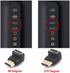 VCE HDMI 90 Degree Adapter 2-Pack, Right Angle Male to Female L-Shape Connector with 4K@60Hz for TV Stick, HDTV, PC