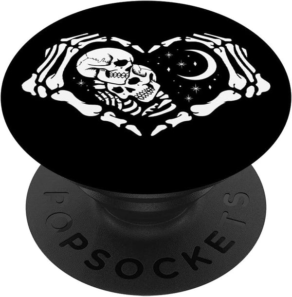 Skeletons In Love In Heart Shape Skeleton Hands PopSockets Swappable PopGrip