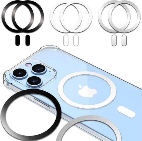 Metal Ring Adhesive Sticker Rings for iPhone 12 13 14 15 Case Converter Kit, Magnetic Mount Adapter