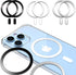 Metal Ring Adhesive Sticker Rings for iPhone 12 13 14 15 Case Converter Kit, Magnetic Mount Adapter
