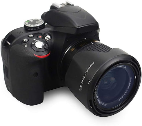 JJC Lens Shade for Nikon AF-P DX NIKKOR 18-55mm f/3.5-5.6G VR Lens, No Vignetting Reverse Attaching