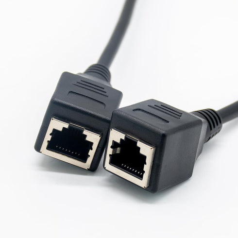 Elecbee RJ45 Ethernet LAN Cable Female to Female Network Extension Cord 60CM