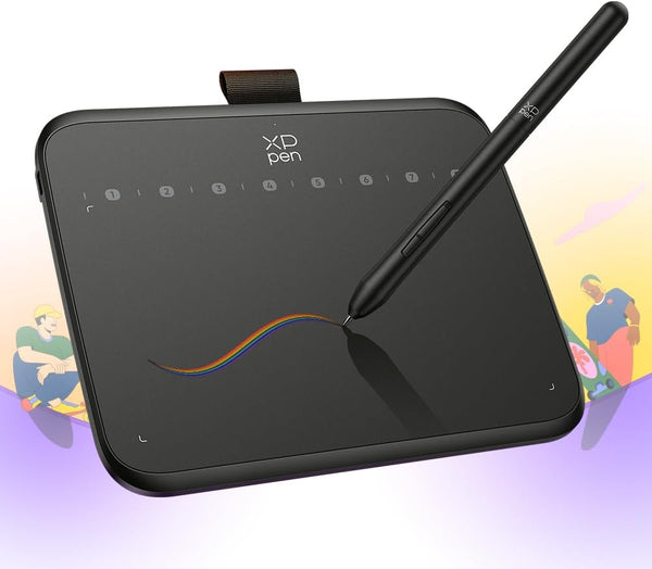 XPPen Deco 640 Drawing Tablet with 16384 Pressure Levels, Battery-Free Stylus, 6*4 Inch OSU Graphic Tablet for Digital
