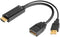 HDMI to DP Cable Converter Adapter, USB Power 4K for PC Laptop HDMI Male to DP Female Adapter