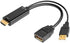 HDMI to DP Cable Converter Adapter, USB Power 4K for PC Laptop HDMI Male to DP Female Adapter