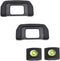 D7500 Eyepiece Eyecup DK-28 for Nikon D7500 Digital Camera, 2-Pack with Hot Shoe Cover