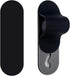 Momostick Flatstick, Cell Phone Finger Grip Strap Holder for Hand, Cell Phone Stand, New Slim Finger Loop Selfie Grip Compatible with Most Smartphones - Matte Black