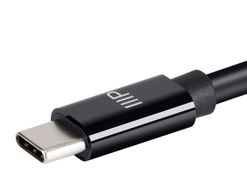 Monoprice Charge and Sync Type-C to Type-C Cable - 6 Feet - Black, USB 2.0, Fast Charging, Up to 5A/100W