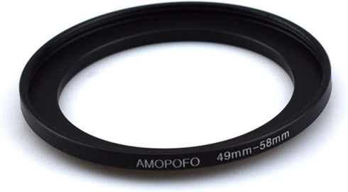 Universal 49-58mm Step Up Ring Filter Adapter for UV, ND, CPL, Metal Step Up Ring