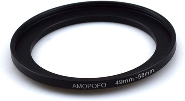 Universal 49-58mm Step Up Ring Filter Adapter for UV, ND, CPL, Metal Step Up Ring