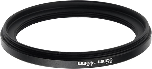 GZNLY 55mm to 46mm Step Up Ring Filter Adapter Black Metal Step up