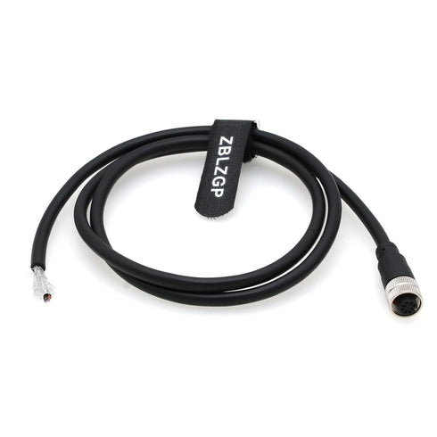 M12 Actuator Sensor Signal Cable A Coded 4 Pin Female for Industrial Controls Automation Network, 1M