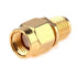 SMA Female to RP-SMA Male Jack Adapter, 50ohm, Pure Brass, Antenna Coaxial, 4 Pack