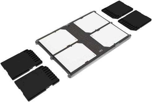 4 Slots Ultra-Thin SD Card Holder Case, Lightweight Portable Organizer for SD, SDHC, SDXC Memory Cards