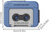 Generic Cassette Backpacks, Creative Mini Tape Recorder Keychain Portable Retro Recorder Keychain, Retro Player Pendant