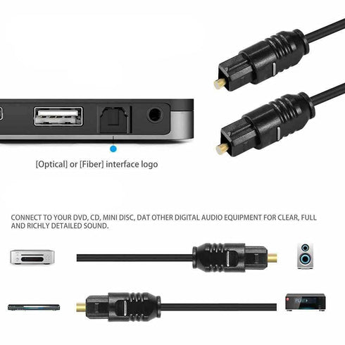 Generic 6FT HW-A550 HW-A550/ZA 2.1 Replacement Digital Fiber Optical Audio Toslink Cable for Samsung Channel Soundbar